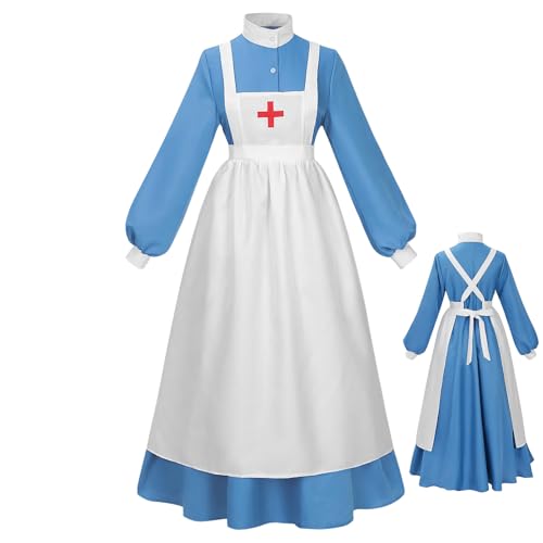 Tanxier Halloween Uniform - Historisches Halloween Verung Damen | Historisches Outfit Mit Schürze Für Rollenspiel Veranstaltungen Events Auftritte Tanxier Halloween Uniform - Historisches Halloween Verung Damen | Historisches Outfit Mit Schürze Für Rollenspiel Veranstaltungen Events Auftritte von Tanxier
