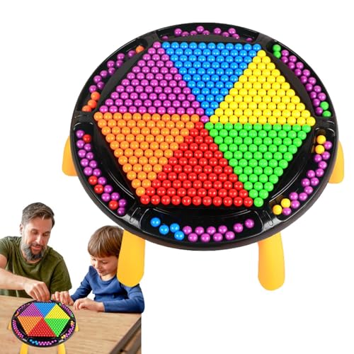 Tanxier Regenbogenperlen-Schachspiel, Regenbogenball-Ausscheidungsspiel | Lern-Interaktionsspiel, Familienparty-Spiele | Strategiespiele Schachbrett mit 408 Regenbogenball für Kinder und Erwachsene von Tanxier