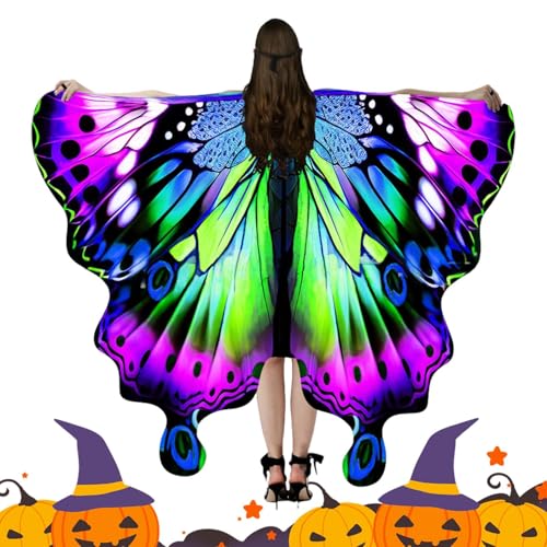 Tanxier Schmetterlingskostüm,Schmetterlingsumhang Halloween Verkleidung | Verkleidungsumhang Kostüm Für Halloween Maskenbälle, Auftritte Und Rollenspiel Tanxier Schmetterlingskostüm,Schmetterlingsumhang Halloween Verkleidung | Verkleidungsumhang Kostüm Für Halloween Maskenbälle, Auftritte Und Rollenspiel von Tanxier