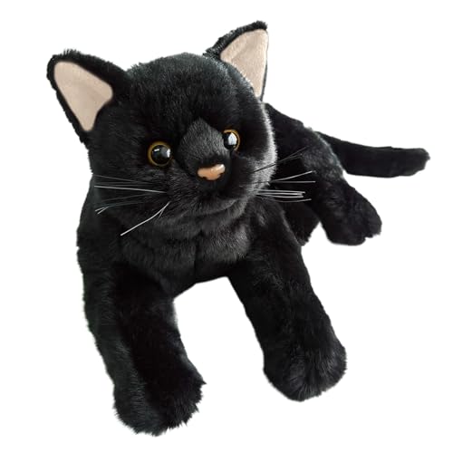 Tanxier Schwarzes Plüsch-Katzenspielzeug, Gefülltes schwarzes Katzenspielzeug - Weiche, anschmiegsame Puppenfigur, Cartoon-Plüschtier,Stofftierfigur zum Umarmen, Nickerchen Machen, Schlafen, Ausruhen Tanxier Schwarzes Plüsch-Katzenspielzeug, Gefülltes schwarzes Katzenspielzeug - Weiche, anschmiegsame Puppenfigur, Cartoon-Plüschtier,Stofftierfigur zum Umarmen, Nickerchen Machen, Schlafen, Ausruhen von Tanxier