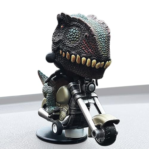 Tanxier Tyrannosaurus Rex Autoation, Auto Armaturenbrett T-Rex Ornament,Treibende T-Rex-Dinosaurier- | Kreatives Dinosaurier-REIT-Motorrad-, neuartiges Auto-Dinosaurier-Ornament für die Tanxier Tyrannosaurus Rex Autoation, Auto Armaturenbrett T-Rex Ornament,Treibende T-Rex-Dinosaurier- | Kreatives Dinosaurier-REIT-Motorrad-, neuartiges Auto-Dinosaurier-Ornament für die von Tanxier