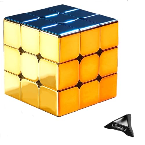 Taolele 3X3 Speed ​​Cube, Spiegelwürfel, magnetischer Zauberwürfel, reflektierendes, spiegelbeschichtetes Metall für Würfelliebhaber von TaoLeLe