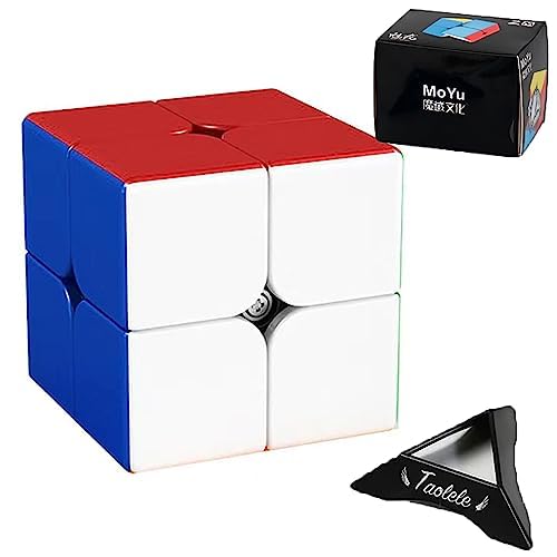 Zauberwürfel, MoYu Meilong M 2x2 Geschwindigkeitswürfel Magnetischer Speed Cube Puzzlewürfe Denksportaufgaben Geeignet für Zauberwürfel Enthusiasten von TaoLeLe