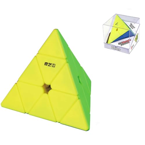 Zauberwürfel, QiYi MS Pyramid Speed Cube Magnetischer Geschwindigkeitswürfel 3D Puzzlewürfe Denksportaufgaben Geeignet für Zauberwürfel Enthusiasten von TaoLeLe