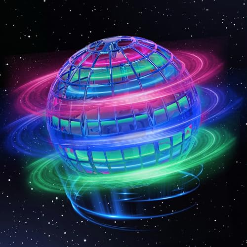 Taoxee Fliegender Ball LED, Magic Flying Orb mit Handsteuerung, Schwebender Hoverball Leuchtender Flying Spinner, Mini Drohne für Kinder Indoor/Outdoor, Cooles Spielzeug Geschenk für Jungen Mädchen Taoxee Fliegender Ball LED, Magic Flying Orb mit Handsteuerung, Schwebender Hoverball Leuchtender Flying Spinner, Mini Drohne für Kinder Indoor/Outdoor, Cooles Spielzeug Geschenk für Jungen Mädchen von Taoxee