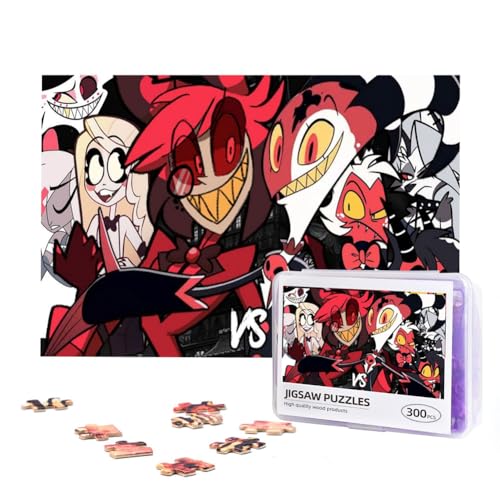 Hazbin Hotel Puzzle Alastor Angel Dust Holzpuzzle 300/500 Teile Wooden Jigsaw Puzzle Anime Puzzle Geschenk Für Sammlung Zimmer Dekor von Taoyuany