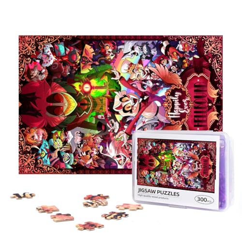 Hazbin Hotel Puzzle Alastor Angel Dust Holzpuzzle 300/500 Teile Wooden Jigsaw Puzzle Anime Puzzle Geschenk Für Sammlung Zimmer Dekor von Taoyuany