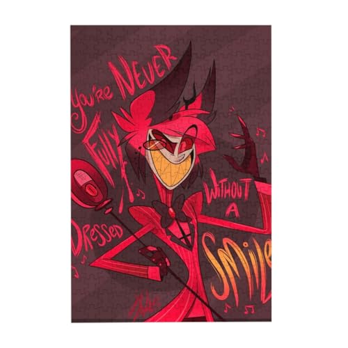 Hazbin Hotel Puzzle Alastor Angel Dust Holzpuzzle 300/500 Teile Wooden Jigsaw Puzzle Anime Puzzle Geschenk Für Sammlung Zimmer Dekor von Taoyuany