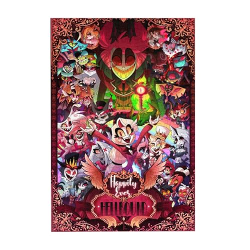 Hazbin Hotel Puzzle Alastor Angel Dust Holzpuzzle 300/500 Teile Wooden Jigsaw Puzzle Anime Puzzle Geschenk Für Sammlung Zimmer Dekor von Taoyuany