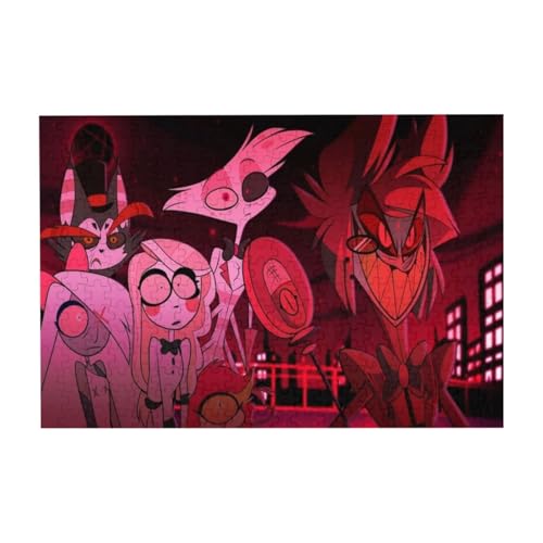 Hazbin Hotel Puzzle Alastor Angel Dust Holzpuzzle 300/500 Teile Wooden Jigsaw Puzzle Anime Puzzle Geschenk Für Sammlung Zimmer Dekor von Taoyuany