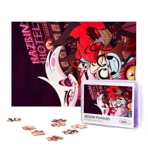 Hazbin Hotel Puzzle Alastor Angel Dust Holzpuzzle 300/500 Teile Wooden Jigsaw Puzzle Anime Puzzle Geschenk Für Sammlung Zimmer Dekor von Taoyuany