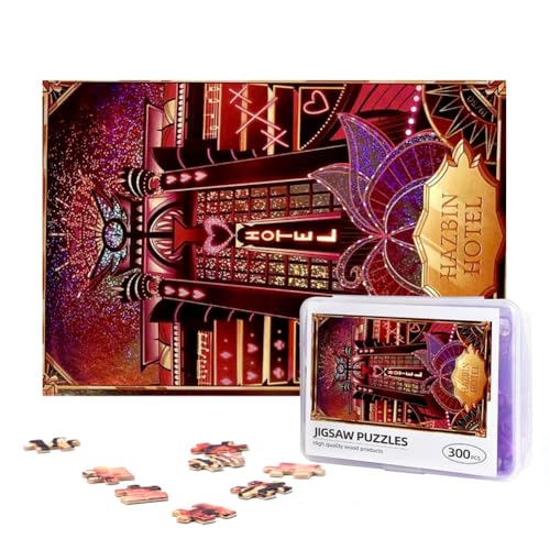 Hazbin Hotel Puzzle Alastor Angel Dust Holzpuzzle 300/500 Teile Wooden Jigsaw Puzzle Anime Puzzle Geschenk Für Sammlung Zimmer Dekor von Taoyuany