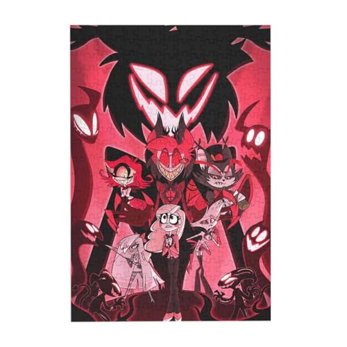 Hazbin Hotel Puzzle Alastor Angel Dust Holzpuzzle 300/500 Teile Wooden Jigsaw Puzzle Anime Puzzle Geschenk Für Sammlung Zimmer Dekor von Taoyuany