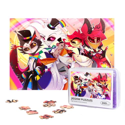 Hazbin Hotel Puzzle Alastor Angel Dust Holzpuzzle 300/500 Teile Wooden Jigsaw Puzzle Anime Puzzle Geschenk Für Sammlung Zimmer Dekor von Taoyuany