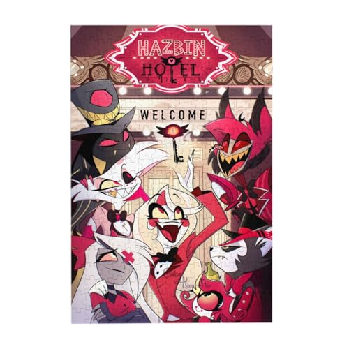 Hazbin Hotel Puzzle Alastor Angel Dust Holzpuzzle 300/500 Teile Wooden Jigsaw Puzzle Anime Puzzle Geschenk Für Sammlung Zimmer Dekor von Taoyuany