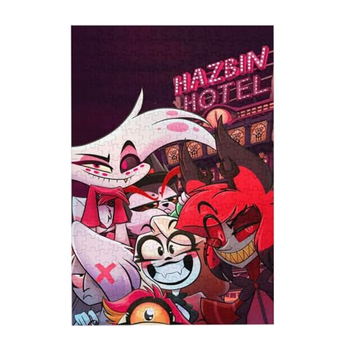 Hazbin Hotel Puzzle Alastor Angel Dust Holzpuzzle 300/500 Teile Wooden Jigsaw Puzzle Anime Puzzle Sammlung Für Zimmer Dekor von Taoyuany