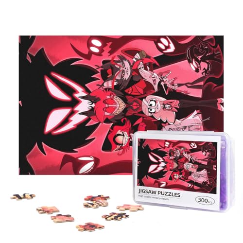 Hazbin Hotel Puzzle Alastor Angel Dust Holzpuzzle 300/500 Teile Wooden Jigsaw Puzzle Anime Puzzle Sammlung Für Zimmer Dekor von Taoyuany