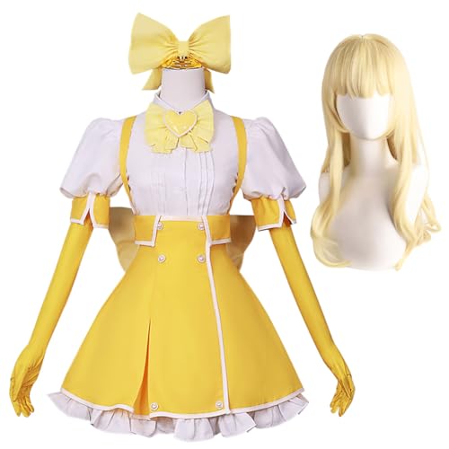 Taoyuany Anime Gushing Over Magical Girls Cosplay Tenkawa Kaoruko Kostüm Anime Kleid, Damen Comic Con Uniform Karneval Halloween Anime Cosplay von Taoyuany