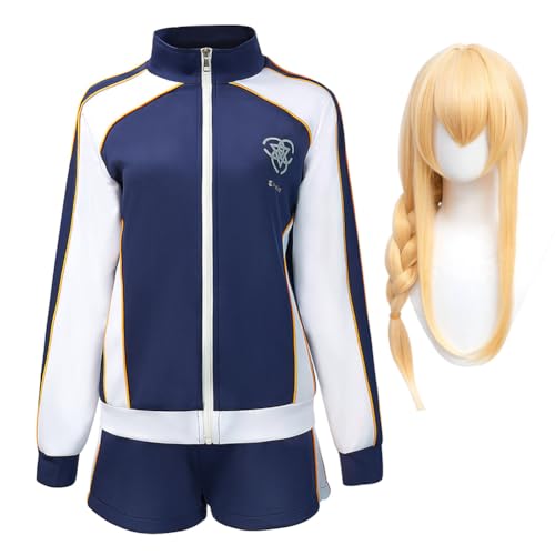 Taoyuany Blue Archive Cosplay Iochi Marī Uniform/Tendou Arisu Kleid Anime Kostüm Blue Archive Perücke Frauen Cosplay Outfit Set Für Halloween von Taoyuany