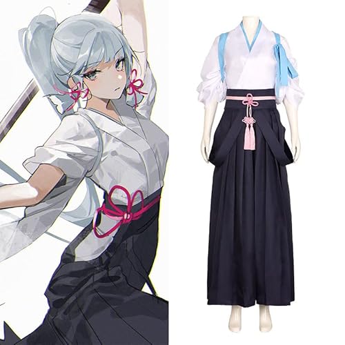 Taoyuany Clorinde/Kamisato Ayaka Cosplay Kostüm Set Clorinde/Ayaka Perücke, Anime Cosplay Kimono/Kleid Für Karneval Ostern von Taoyuany