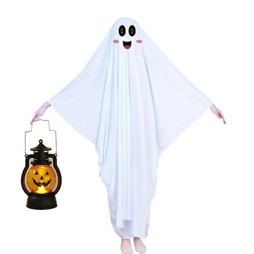 Taoyuany Halloween Kostüm Gespenst Erwachsene Geist Kostüm Kürbis Laterne Halloween Ghost Costume Gespenst Cosplay Für Karneval von Taoyuany