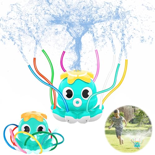 Taozoey Sprinkler Spielzeug, Wasserspielzeug Kinder Outdoor Spielzeug, Sommer Kraken Wasserspielzeug, Wassersprinkler für Kinder, Wassersprühkraken, Sprinkler Spielzeug von Taozoey