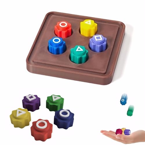 Tarange Gonggi Korean Game, Klassischer Hand Auge Koordinationsspaß Gonggi Spiel, Gonggi Jack Stein Traditionelles Koreanisches Spiel Set, Für Kinder Und Erwachsene Koordinationstraining (5pcs+Base) von Tarange