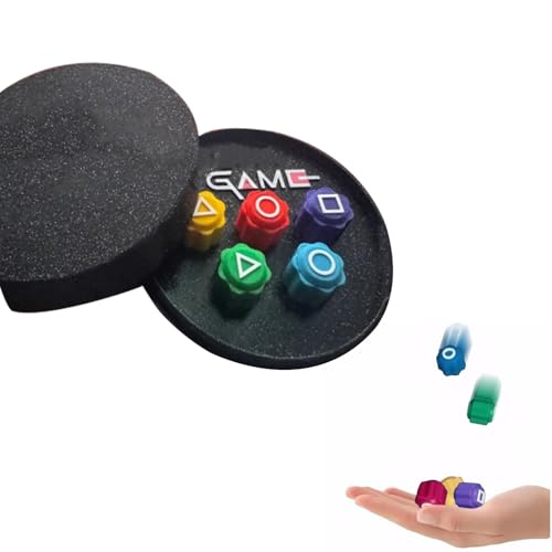 Tarange Gonggi Korean Game | Gonggi Jack Stone Pebbles Set Handspiel Mit Bunt Steinchen Gonggi Jack Gonggi Traditionelles Koreanisches Spiel Klassischer Hand-Auge-Koordinationsspaß (runde Basis) von Tarange