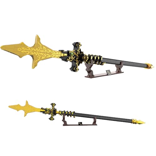 Tarcury Bauspielzeug Dreispitziges Messer Modellbausatz, 904 Teile Anime Schwert Katana Baustein-Set, Yang Jian Waffen Cosplay Sammlung Geschenk für Erwachsene und Jugendliche Tarcury Bauspielzeug Dreispitziges Messer Modellbausatz, 904 Teile Anime Schwert Katana Baustein-Set, Yang Jian Waffen Cosplay Sammlung Geschenk für Erwachsene und Jugendliche von Tarcury