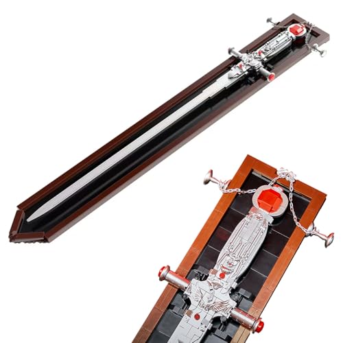 Tarcury Magisches Heiliges Schwert Bausteine Set, 605 Teile Anime Katana Schwert mit Gehäuse Baukasten, Kreatives Konstruktionsspielzeug für Cosplay Sammler Tarcury Magisches Heiliges Schwert Bausteine Set, 605 Teile Anime Katana Schwert mit Gehäuse Baukasten, Kreatives Konstruktionsspielzeug für Cosplay Sammler von Tarcury