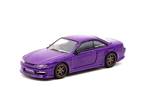 Tarmac Works T64G-018-PU Vertex Nissan Silvia S14 lila metallic Maßstab 1:64 Modellauto von Tarmac Works