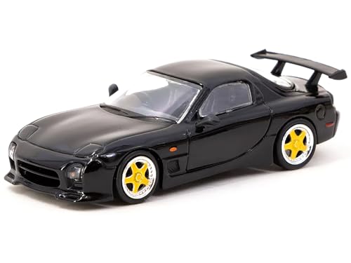 Tarmac Works RX-7 FD3S Speed A-Spec Brilliant Black Global64 Serie 1/64 Druckguss-Modell T64G-012-BK von Tarmac Works