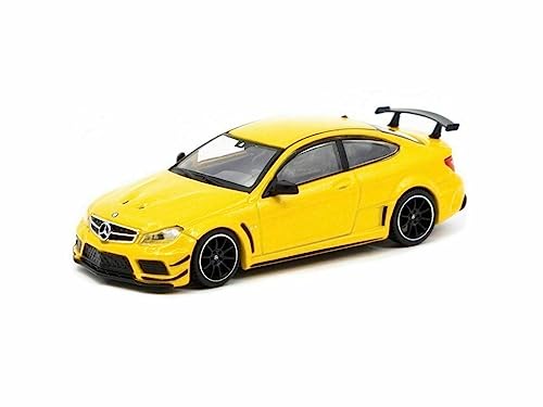 Tarmac T64G-009-SB Mercedes C63 AMG gelb Maßstab 1:64 Modellauto von Tarmac Works