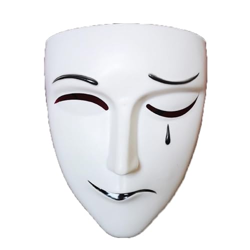 Taseol Vollgesichtsmaske, Horror-Stil, Gesichtsabdeckung für Halloween-Kostüm, Herrenmasken, Maskerade, Party-Gesichtsmaske von Taseol