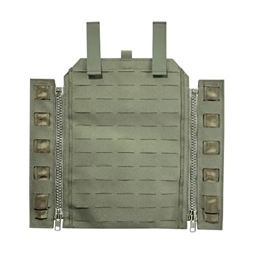 Tasmanian Tiger TT Molle Panel ZP Austausch-Panel für Plattenträger, Wechsel-Panel für Plate Carrier mit Reißverschluss- oder Molle Befestigung, Oliv von Tasmanian Tiger