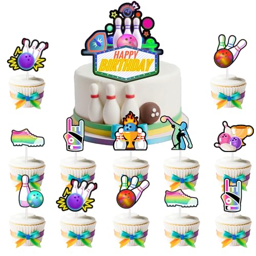 Tasoraor Bowling Tortendeko Geburtstag Deko - 25 Stück Bowlingkugel Geburtstagsdeko Regenbogen Kuchendeko, Cupcake Toppers für Kindergeburtstag Sport Mottoparty Dekoration Tasoraor Bowling Tortendeko Geburtstag Deko - 25 Stück Bowlingkugel Geburtstagsdeko Regenbogen Kuchendeko, Cupcake Toppers für Kindergeburtstag Sport Mottoparty Dekoration von Tasoraor