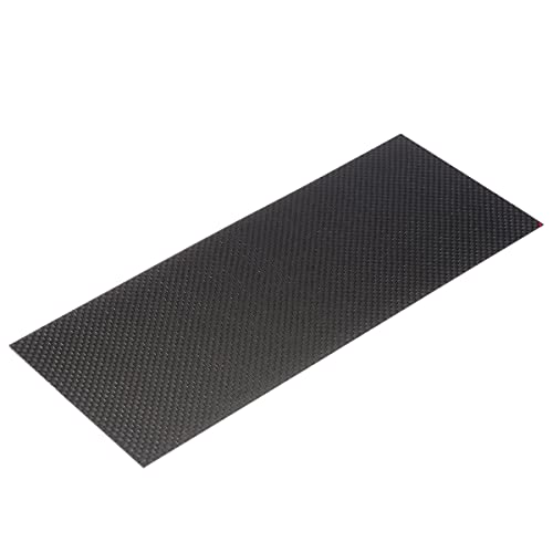 Tassety Kohlefaserplatte, Laminatplatte, 3K-Twill, mattes Finish, reine Kohlefaserplatte, 100 mm x 250 mm x 3 mm von Tassety