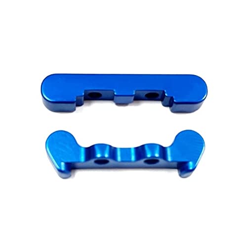 Tassety Metall-Hinterrad-Pivot-Block-Set, Querlenker-Halterung für 1/18 Mini-T 2.0 1/16 Mini-B RC LKW, Auto, Upgrades Teile, Blau von Tassety