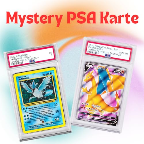 Pokemon PSA Karte Zufällige PSA-bewertete und authentifizierte Sammelkarte von Tasty Pops