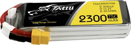 Tattu Modellbau-Akkupack (LiPo) 11.1V 2300 mAh Zellen-Zahl: 3 75 C Block XT60 von Tattu