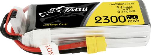 Tattu Modellbau-Akkupack (LiPo) 14.8V 2300 mAh Zellen-Zahl: 4 75 C Block XT60 von Tattu