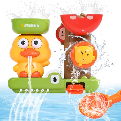 Badewanne Spielzeug ab 1 2 3 4 Jahr, Bad-Spielzeug Baby ab 1 Jahr, Enten und Löwen, Wasserspielzeuge Kinder, Badespielzeuge Kinder, Wasserspielzeug Babyspielzeug, Geschenk, für Jungen Mädchen Badewanne Spielzeug ab 1 2 3 4 Jahr, Bad-Spielzeug Baby ab 1 Jahr, Enten und Löwen, Wasserspielzeuge Kinder, Badespielzeuge Kinder, Wasserspielzeug Babyspielzeug, Geschenk, für Jungen Mädchen von Taufe