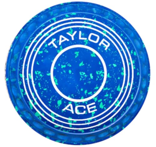 Taylor ACE Coloured Blue Mint - Set of 4, Heavy, Size 2, Progrip von Taylor Bowls