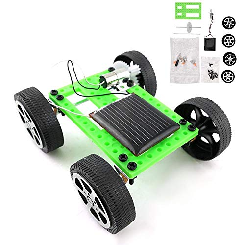 Tbest DIY Solar Auto Fahrzeug Spielzeug Kinder Mini Sun Power Solar Auto Modell Spielzeug Physik Wissenschaft Pädagogisches Spielzeug Solar Auto Kinder von Tbest