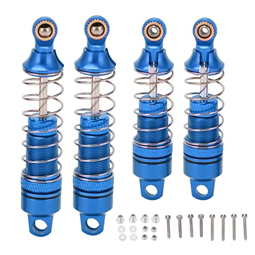 Elastische Feder, Stoßdämpfer, Leichtes RC-Feder-Dämpfer-Set aus Aluminiumlegierung für Losi Mini T 2.0 2WD 1/18 LKW-kompatibles Modell (Blue) von Tbest