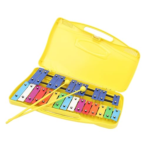 Musical Instruments Profionalmusik, 25 Noten, Aluminiumtasten für kleine Kinder, mit gelber Box von Tbest