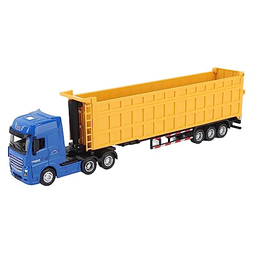 Tbest 1:50 Muldenkipper, Hochsimuliertes Druckguss-Modell, Container-LKW, Statisches Modellauto-Spielzeug für, Jungen (Yellow) von Tbest