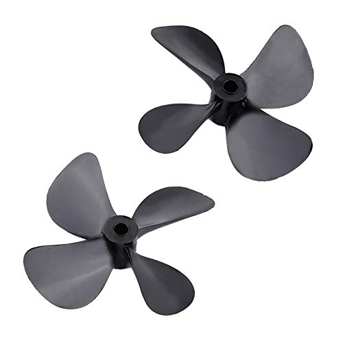 Tbest 2 Stücke Rc Boot Propeller, CCW/Cw 4 Blatt Volleintauch Propeller Rc Schiff Propeller Für Modellboot Rc Boot Propeller von Tbest