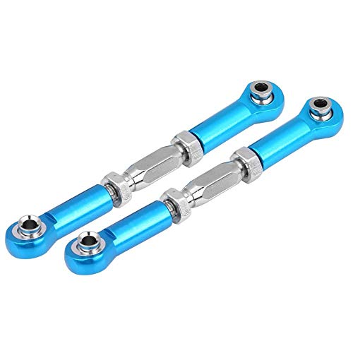 Tbest 2 Stücke Rc Lenkstange, Vorne/Hinten Lenkgestänge Servo Link Zugstange Für Rc Auto(Blau) Rc Lenkstange von Tbest