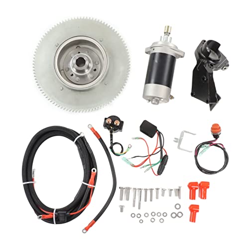 Tbest 30-PS-Außenbordmotor-Heckmodifizierter Elektrostartersatz, Elektromotor-Startersatz für 61T 61N 63P Schwungradzubehör Passend für 25-PS- und 30-PS-Motoren Tbest 30-PS-Außenbordmotor-Heckmodifizierter Elektrostartersatz, Elektromotor-Startersatz für 61T 61N 63P Schwungradzubehör Passend für 25-PS- und 30-PS-Motoren von Tbest